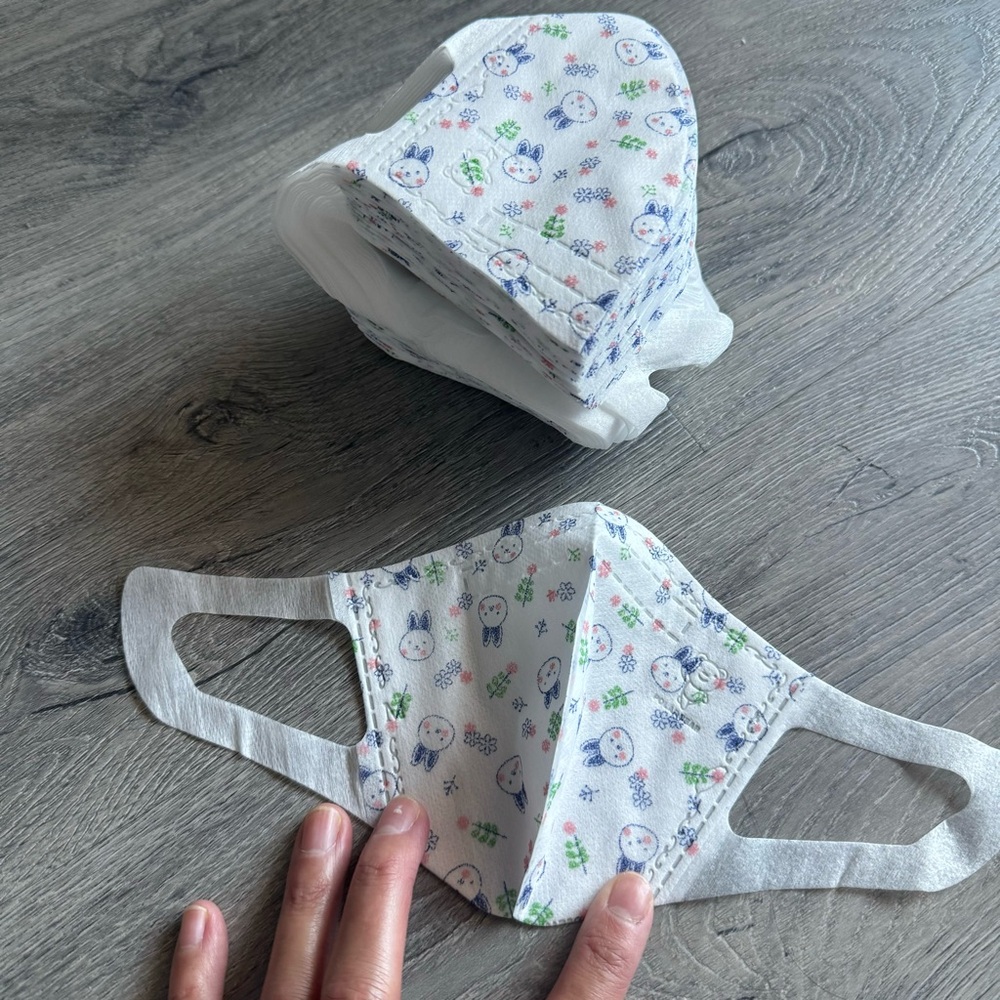 Bunny Printed Children’s Disposable Face Masks (48pcs)